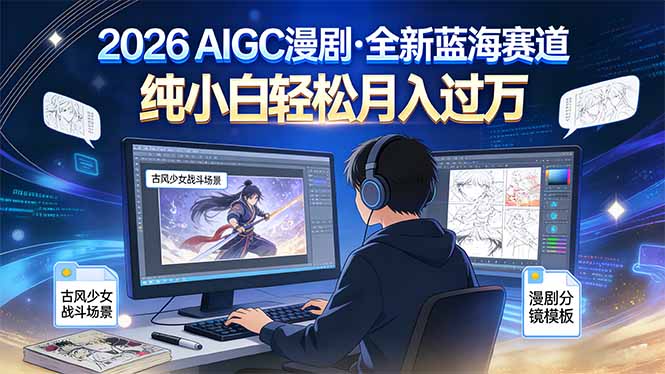 2026年全新蓝海赛道,纯小白轻松月入过万-汇课新知资源网