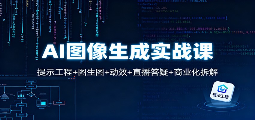 AI图像生成实战课:提示工程+图生图+动效+直播答疑+商业化拆解-汇课新知资源网
