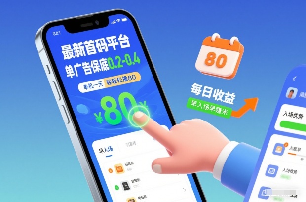 最新首码平台，单广告保底0.2-0.4，单机一天轻松撸80，早入场早賺米【揭秘】-汇课新知资源网