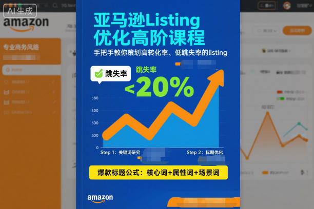亚马逊Listing优化高阶课程,手把手教你策划高转化率、低跳失率的listing-汇课新知资源网