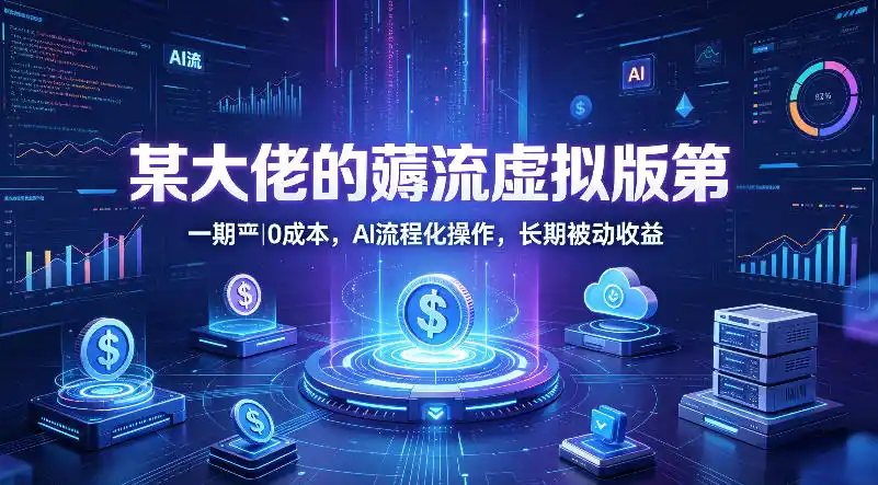 某大佬的薅流虚拟版第一期丨0成本,AI流程化操作,长期被动收益