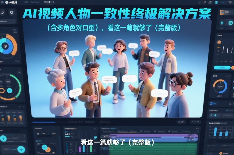 AI视频人物一致性终极解决方案(含多角色对口型)，看这一篇就够了(完整版)-汇课新知资源网