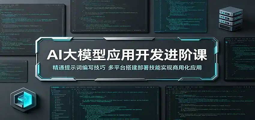 AI大模型应用开发进阶课:精通提示词编写技巧,多平台搭建部署技能实现商用化应用-汇课新知资源网