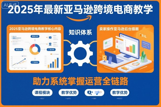 2025年最新亚马逊跨境电商教学，助力卖家系统掌握亚马逊运营全链路知识-汇课新知资源网