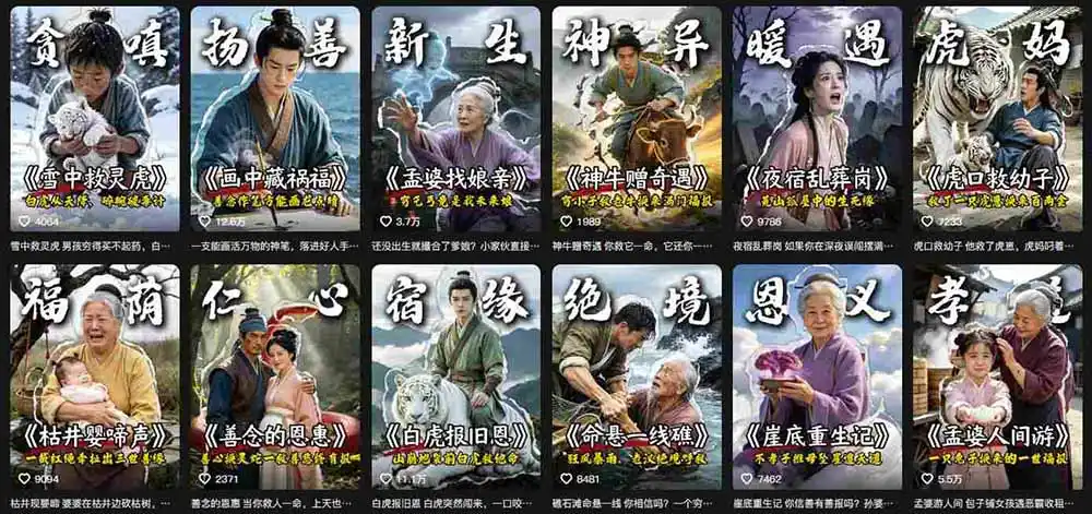 抖音AI民间故事账号实战！67W粉丝博主拆解起号、文案、画面与剪辑，分享伙伴计划及广告变现路径，月入10000+-汇课新知资源网