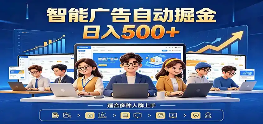 AI风口项目，全程解放双手，后台自动运行赚取收益，每天稳定收益500+-汇课新知资源网