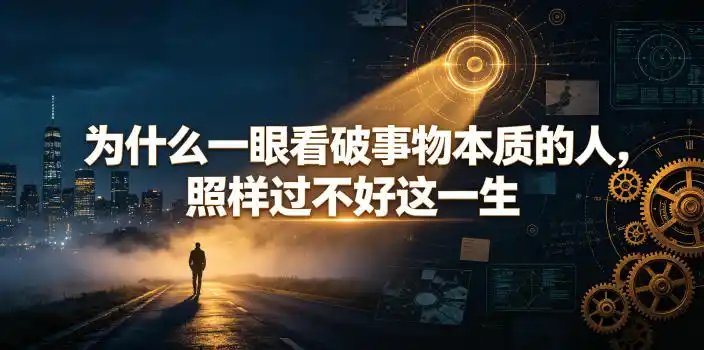 付费文章:为什么一眼看破事物本质的人,照样过不好这一生-汇课新知资源网