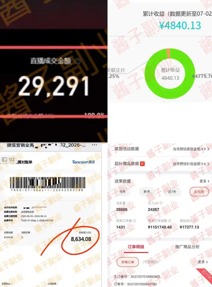 985十年互联网老兵亲测：2026年多个真实落地副业项目，手把手带你搭建被动收入管道(淘宝无人直播、TK拉新、代运营、CSGO……)【揭秘】-汇课新知资源网
