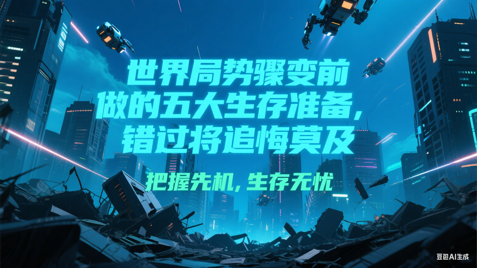 付费文章《世界局势骤变前必做的五大生存准备，错过将追悔莫及》-汇课新知资源网