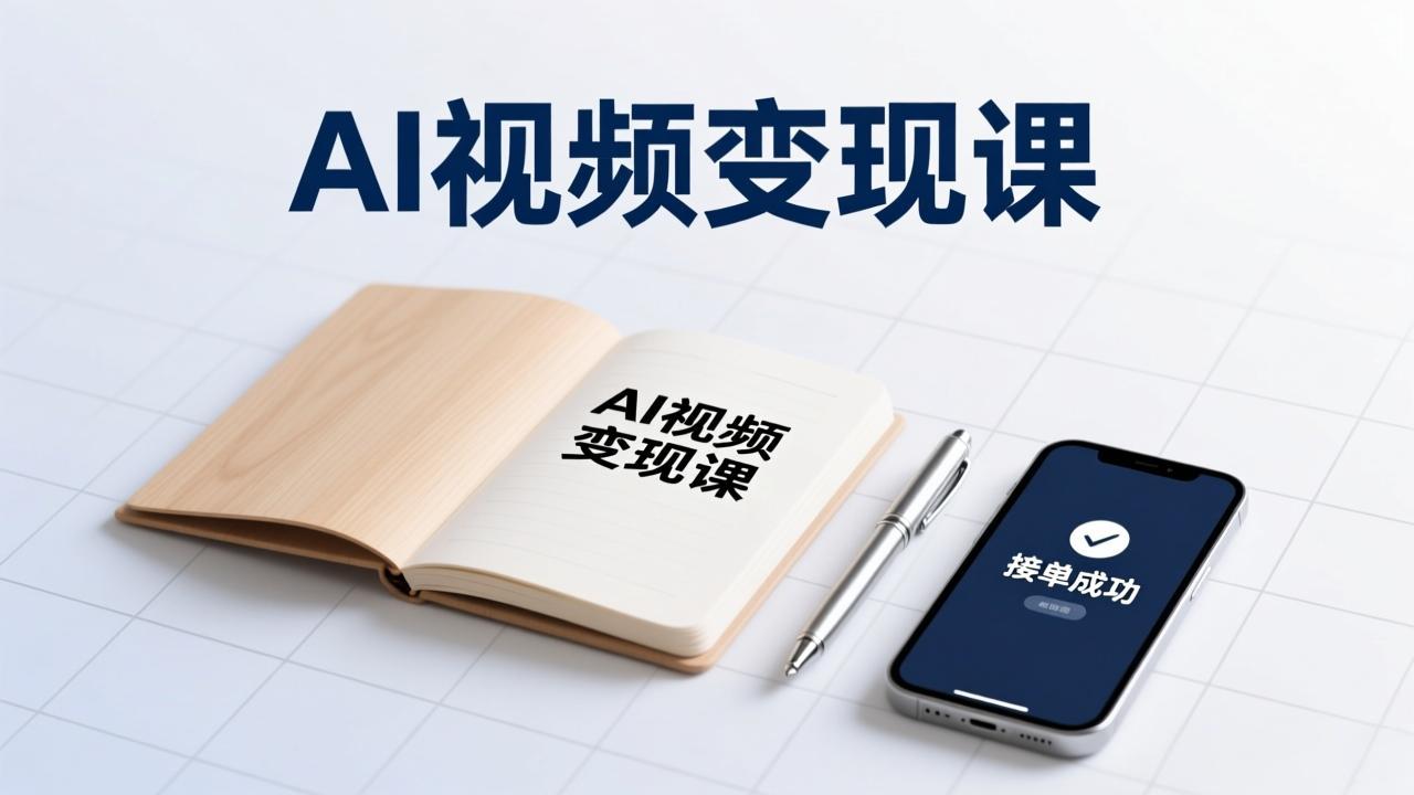 AI视频变现课,学完即可创作短片、接商单,实现副业增收,单项目报价可达千元-汇课新知资源网