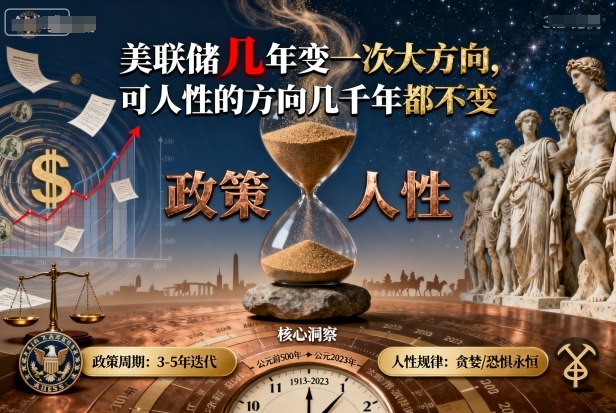 付费文章:美联储几年变一次大方向,可人性的方向几千年都不变-汇课新知资源网