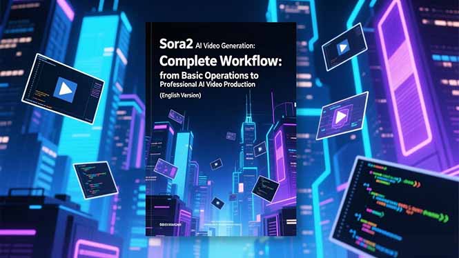 Sora2 AI视频生成的系统教程(英文版-汇课新知资源网