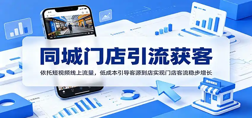 同城门店引流获客:依托短视频线上流量,低成本引导客源到店实现门店客流稳步增长-汇课新知资源网