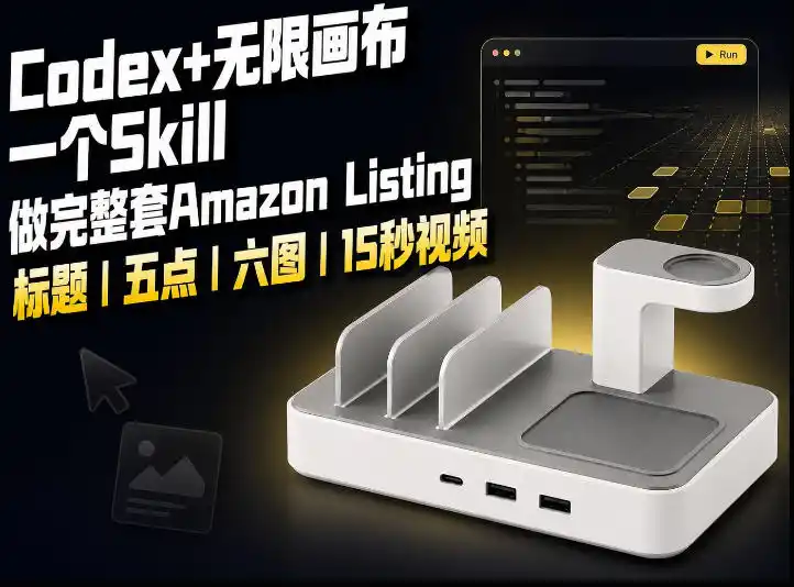 我用一个Codex Skill做完Amazon Listing：标题、五点、六图和视频全流程-汇课新知资源网